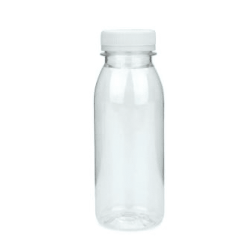 200ml PET Flasche transparent mit wiederverschliessbarem Deckel - Citronella Catering