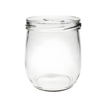 400ml Glass transparent mit wiederverschliessbarem Deckel - Citronella Catering