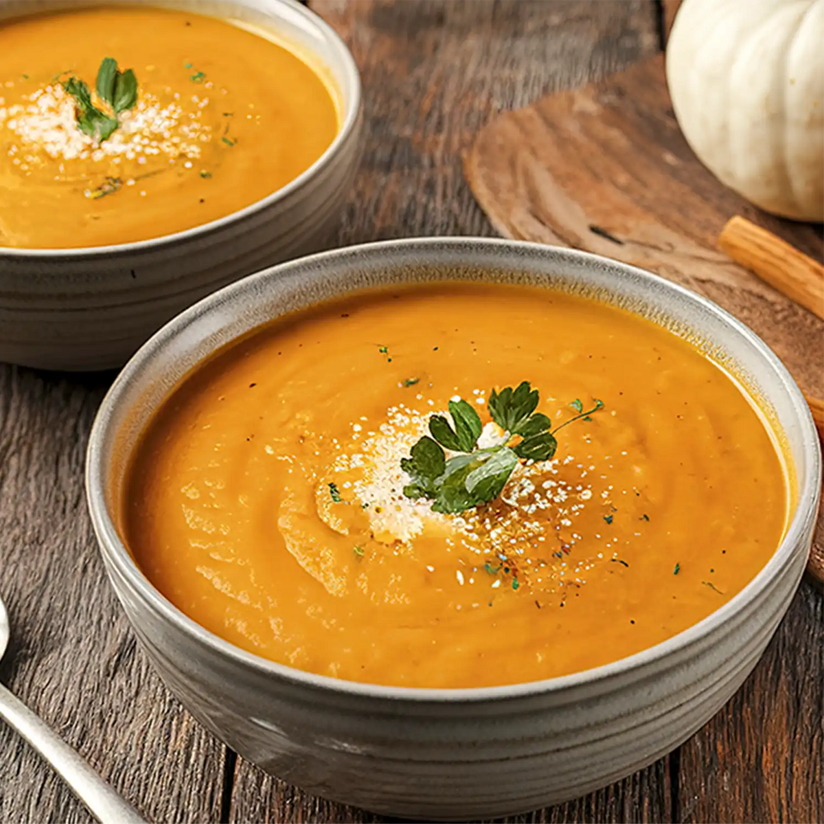 Suppe - würzige Kürbis-Kokos-Suppe