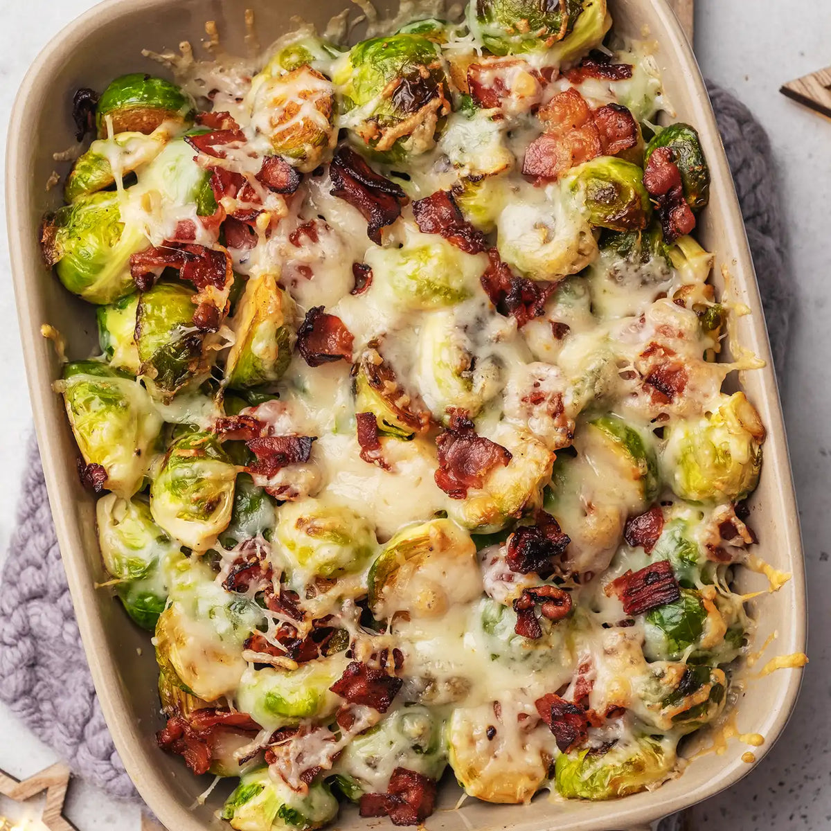 Buffet hot - gegrillter Rosenkohl mit Speck und Parmesan x 12 Portionen