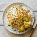 Buffet hot - gerösteter Blumenkohl in Mandelkruste mit Safran- und Kapernbutter x 12 Portionen