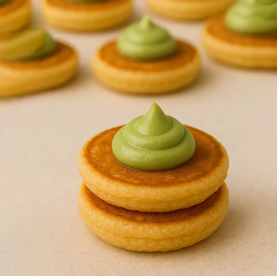 Box / mini Pancake mit Pistazie 20 Portionen