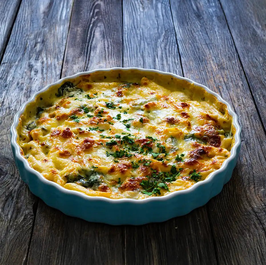 Buffet hot - Süßkartoffel–Linsen–Auflauf mit Tahini-Zitronen-Sauce x 12 Portionen