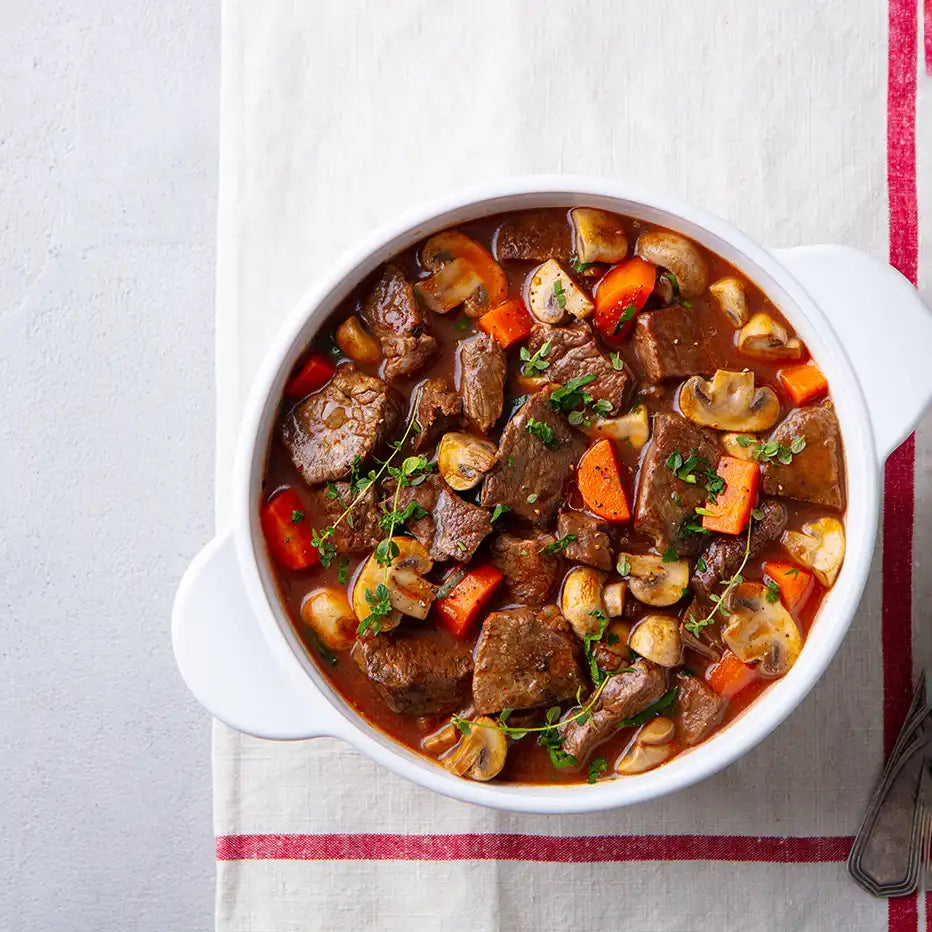 Buffet hot - Pilzragout mit Rindfleisch x 12 Portionen