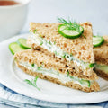 Tea Sandwich Zuccini Carpaccio und Ricotta Frischkäse  16 Portionen