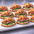 mit Mortadella, Ricotta und Rucola 12 Portionen