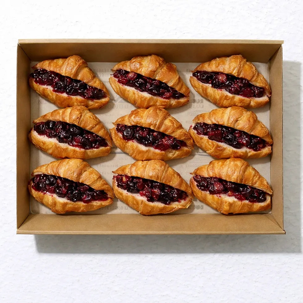 mini Croissant Waldbeeren Marmelade 12 Portionen