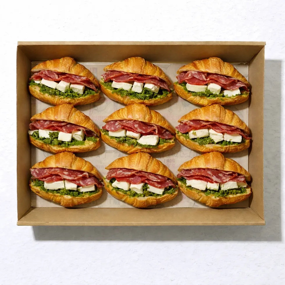 mini Croissant Salami, Feta und Pesto 12 Portionen