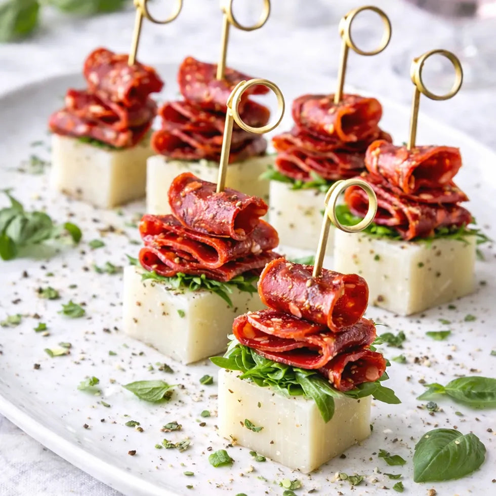 Spieß -  Cabra Käse mit Chorizo 20 Portionen
