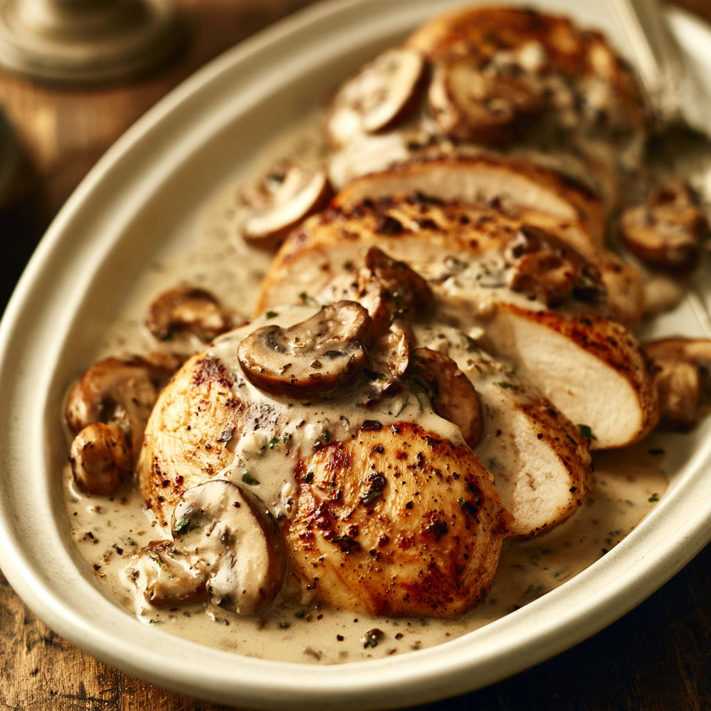 Special - Chicken in Creamy Mushroom Sauce