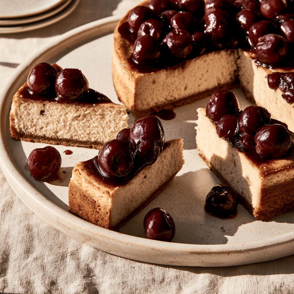 Sweet Special - Cheesecake mit Glühweinkirschen - Citronella Catering