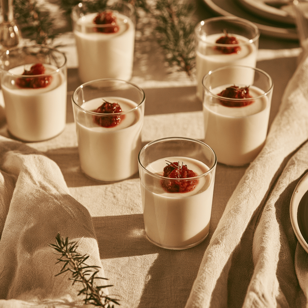 Sweet Special - Winter Panna Cotta - Citronella Catering